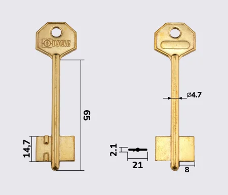 КЛАСС-1 (OSCAR) заготовка ключа