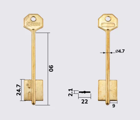 Заготовка ключа КЛАСС-4 (Oscar)