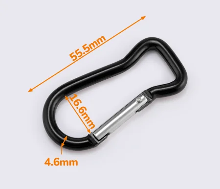 Карабін алюмінієвий 17мм BR1709 чорний