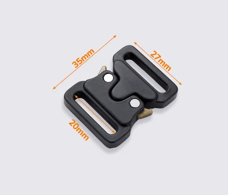 Застёжка фастекс 20мм металлический цв. черный арт. MD-0123