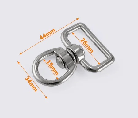 Вертлюг металлический 26мм цв. никель MD-0163