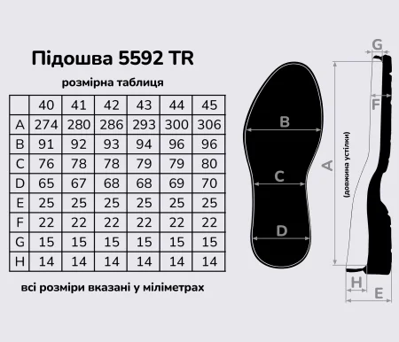 Подошва для обуви TR-5792 бежевый