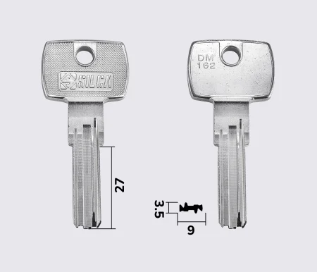 DM162 Silca заготовка лункового ключа