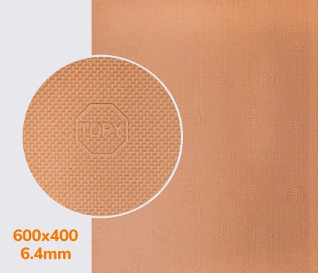 РАСПРОДАЖА - Набоечная резина ТОРY (ТОПИ) р. 400*600*6.4мм, цв. бежевый