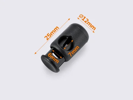 Фиксатор для шнура пластик КАМ K107 цв. Черный