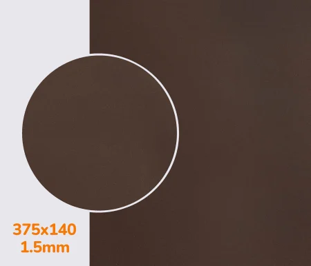 Полиуретан листовой CASALI SILK р. 375*140*1.5 мм, цв. коричневый