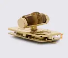 Замок для сумки 25*43мм кол. золото 65-606
