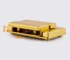 Замок для сумки 34*51мм цв. желтое золото 88-030