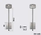 5DVN27 Silca (ELP-4) заготовка ключа бородкова