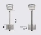 5BDA7 Silca (САМ-3) заготовка ключа бородкова