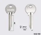 KAZ2 Silca заготовка ключа англійський профіль
