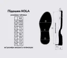 Підошва для взуття ТР КОЛЯ (KOLA), кол. чорний 44
