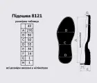 Підошва для взуття 8121, кол. чорний 40