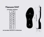 Підошва для взуття 5347, кол. чорний 42