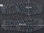 След подошвы обуви 8мм XA012 DEFENCE MICHELIN (Франция), р.45-46, цв. черный (black)