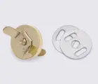 Магнит наружный для сумки 66-102-18, круглый d17 мм, цв. золото