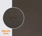 DUPLA (7279), цв.темно-коричневый (18), т.6мм резина набоечная Vibram