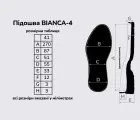 Подошва для обуви BIANCA-4 (Бьянка) TR, бежевая 41