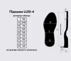 Підошва для взуття Люсі-4 (Lusi-4) ТР., кол. чорний р.36