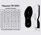Подошва для обуви TR-5321, цв. чёрный с коричневым
