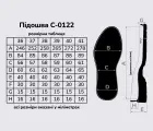 Підошва для взуття C-0122 чорна
