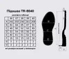Подошва для обуви TR-8040 NERO МАТ