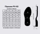 Подошва для обуви PU-82, цв. чёрный