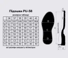 Подошва для обуви PU-58, цв. чёрный
