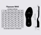 Підошва для взуття JB 5843 PU кол. чорний