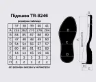 Подошва для обуви TR-8246 черная