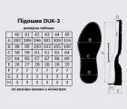 Подошва для обуви мужская DUK-3 (ДЮК-3) черный + коричневый