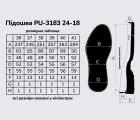 Подошва для обуви PU-3183 24/18 Б/ОСТР, цв. чёрный