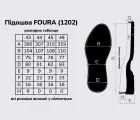 FOURA (1202), цв. чёрный подошва Vibram