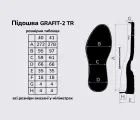 Підошва для взуття Графіт-2 ТР (GRAFIT-2 TR), кол. чорний + сірий