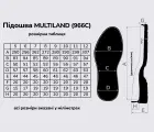 MULTILAND (966C), цв. чёрный (АА) подошва Vibram