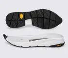 AUGUST (893CS), цв. белый с чёрным (S9) подошва Vibram