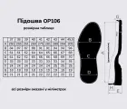 Подошва Michelin STEP OP106, цв. белый