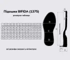 BIFIDA (1375), цв.черный (AA) подошва Vibram