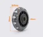 ЧМК-026 Колесо для чемодана d=56 мм
