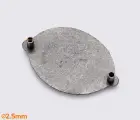Кончо 37*24мм кол.старе срібло (К-134)