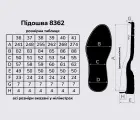 Подошва для обуви TR-8362, цв. чёрный