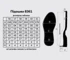 Подошва для обуви TR-8361, цв. чёрный