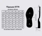 Подошва для обуви TR-5770, цв. чёрный
