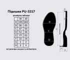 Подошва для обуви PU-3217 / 24, цв. чёрный