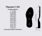 Підошва для взуття З-131, кол. чорний 36