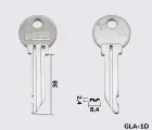 GLZ1 Silca заготовка ключа англійський профіль