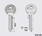 KLE6X  Silca заготовка ключа англійський профіль