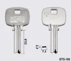 STS6 Silca заготовка лункового ключа