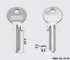 AB1RX Silca заготовка ключа англійський профіль