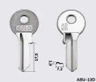 AB12R Silca Заготовка ключа англійський профіль